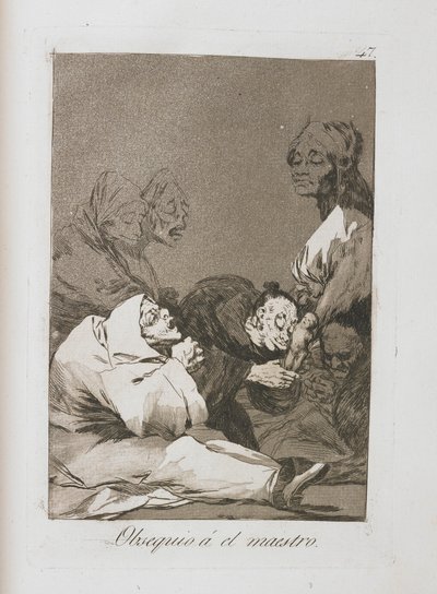 Plate from Los Caprichos, 1797-1798 by Francisco de Goya